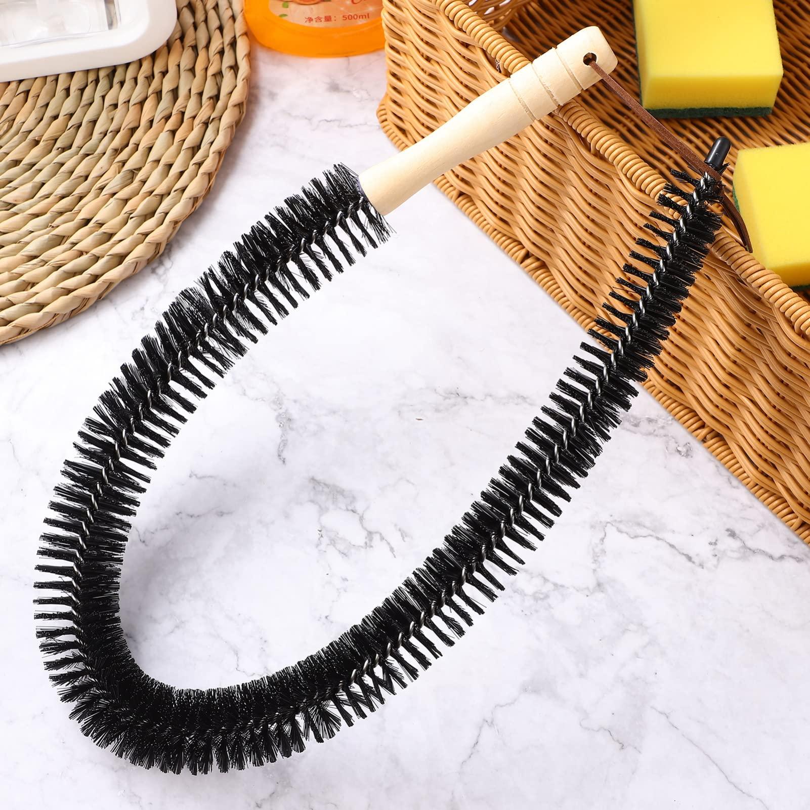 ULTECHNOVO ULTECHNOVO Washing Machine Cleaner Dryer Vent 3pcs Dryer Vent Cleaner Lint Brush Flexible Refrigerator Coil Cleaning Brush Radiator Cleaner Vent Cleaner with Wood Washer Cleaner