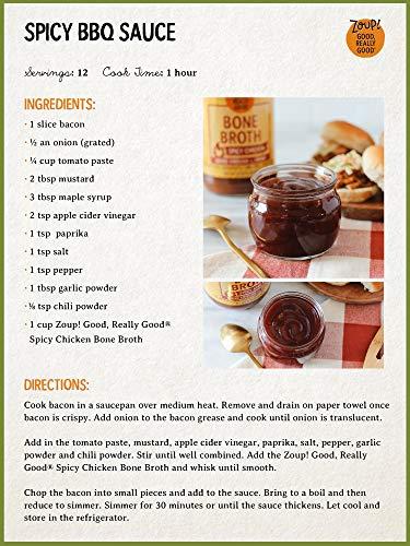 Zoup! Spicy Chicken Bone Broth by Zoup! Keto-Friendly, Non-GMO, Paleo-Friendly Clear Spicy Chicken Bone Broth - Great for Stock, Bouillon, Soup Base or in Gravy - 2-Pack (32 oz)