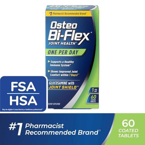 Osteo Bi-Flex Osteo Bi-Flex One Per Day, Glucosamine Joint Health Supplement with Vitamin D, Coated Tablets, 60 Count