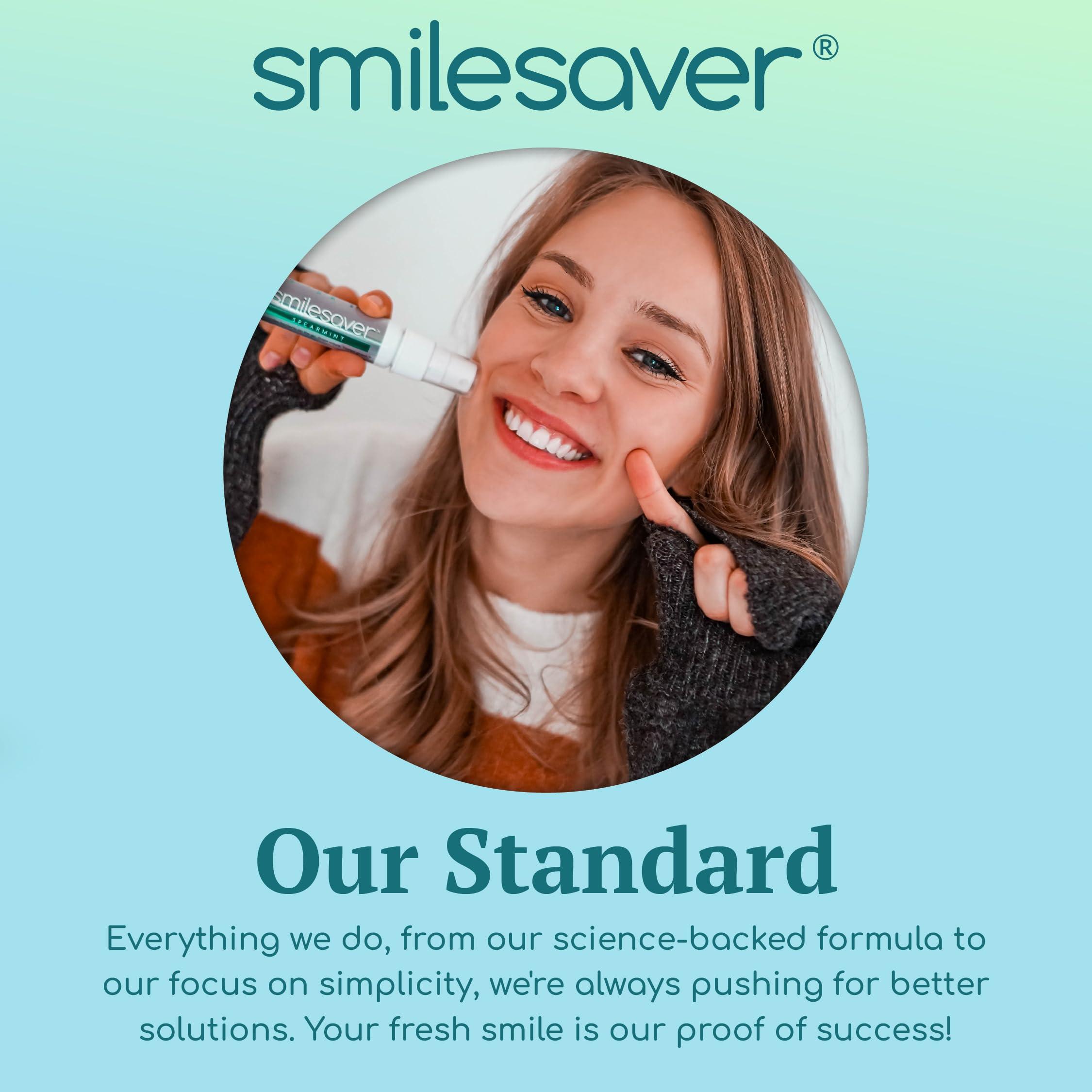 Soluria Smilesaver Retainer Cleaner Spray Invisalign, Mouth Guard, and Denture Cleaner Quick Oral Care for Aligner & Retainer Hygiene Natural, Portable & Minty Fresh Oral Care Products (2oz)