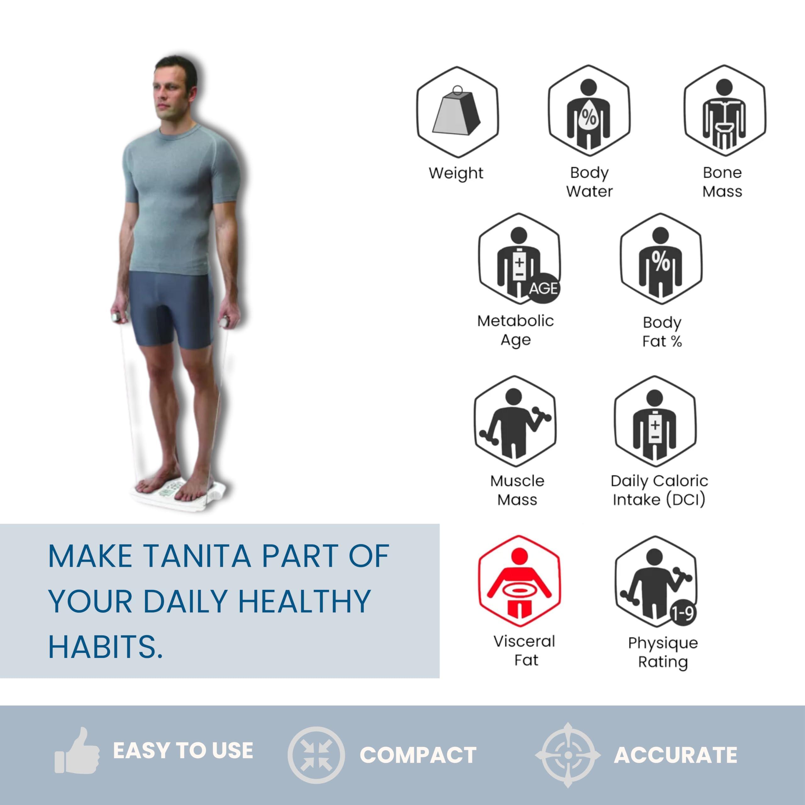 TANITA Tanita BC-568 InBody Digital Scale - Japan Technology Segmental Body Composition Analyzer with Smart BMI, Fat, Muscle Mass Measurement, and Nutrition Tracking - FDA Cleared, HSA/FSA Eligible