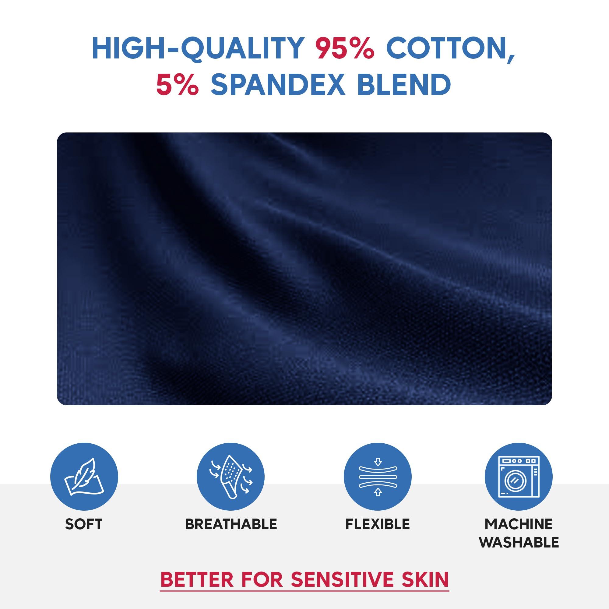 Dementia Aide Premium, Unisex, Anti-Strip & Incontinence Onesie/Jumpsuit - Clothing for Alzheimer\'s and Dementia - (Navy Blue, Large)