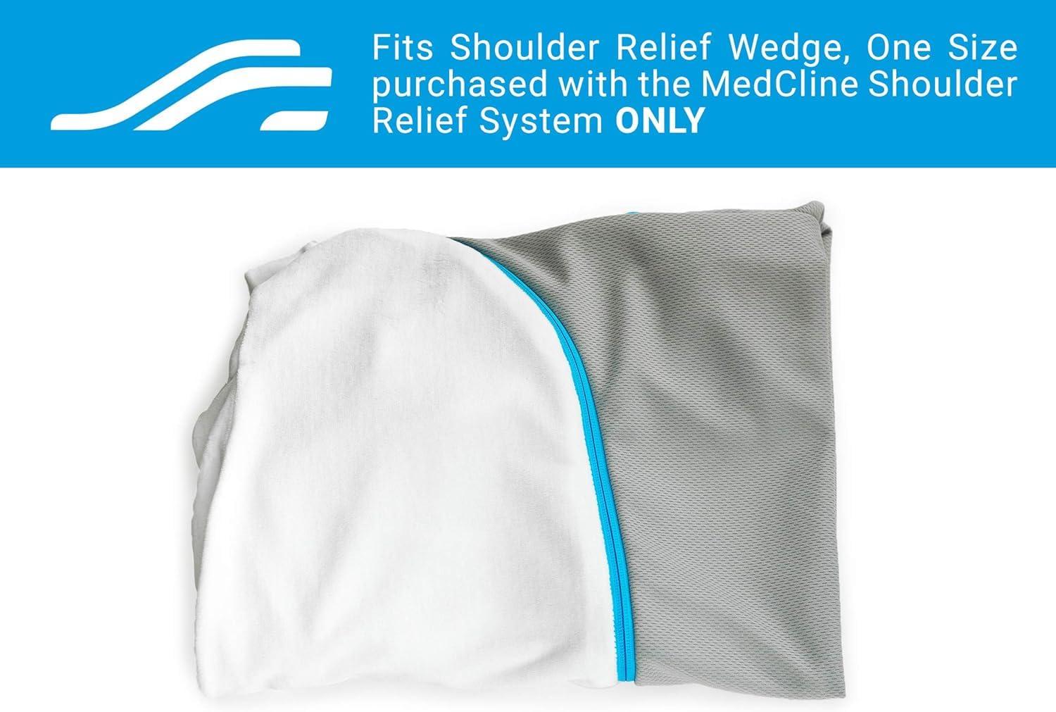 MedCline MedCline Bed Wedge Pillow Case, Fits Bed Wedge Pillow for Shoulder Pain Relief, Enhanced Support and Better Sleep, Soft Washable Comfort, 30" x 31" x 6", Small/Medium