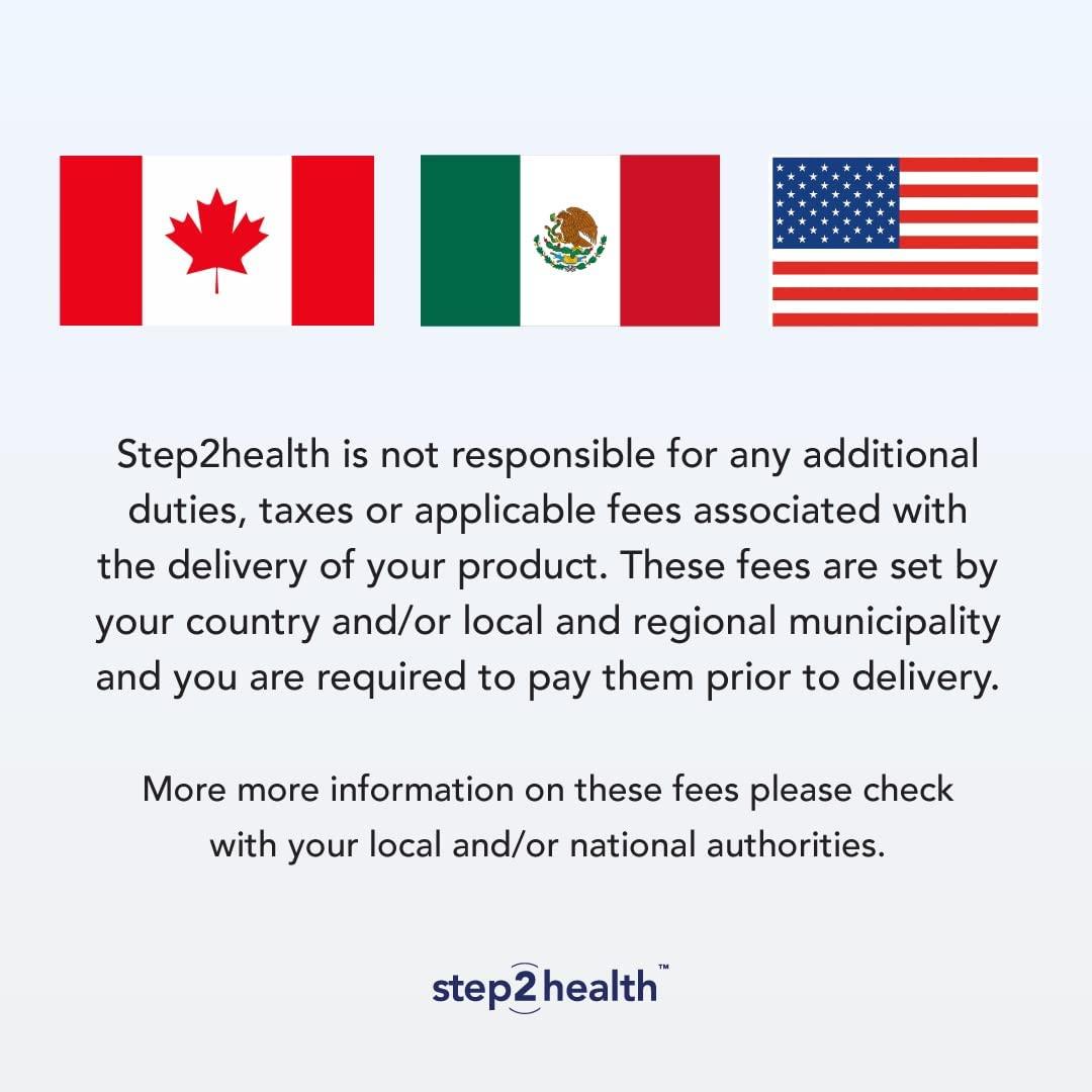 step2bed Step2Bed Bed Rails For Elderly with Adjustable Height Bed Step Stool & LED Light for Fall Prevention - Portable Medical Step Stool comes with Handicap Grab Bars making it easy to get in and out of bed