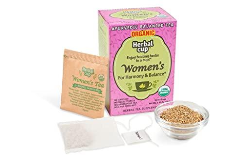 Herbal Cup Enjoy Healing Herbs In A Cup! Herbal Cup Ayurveda Women's Tea, Organic Harmony & Balance, No Caffeine Herbal Teas (16 Count, Pack of 1)
