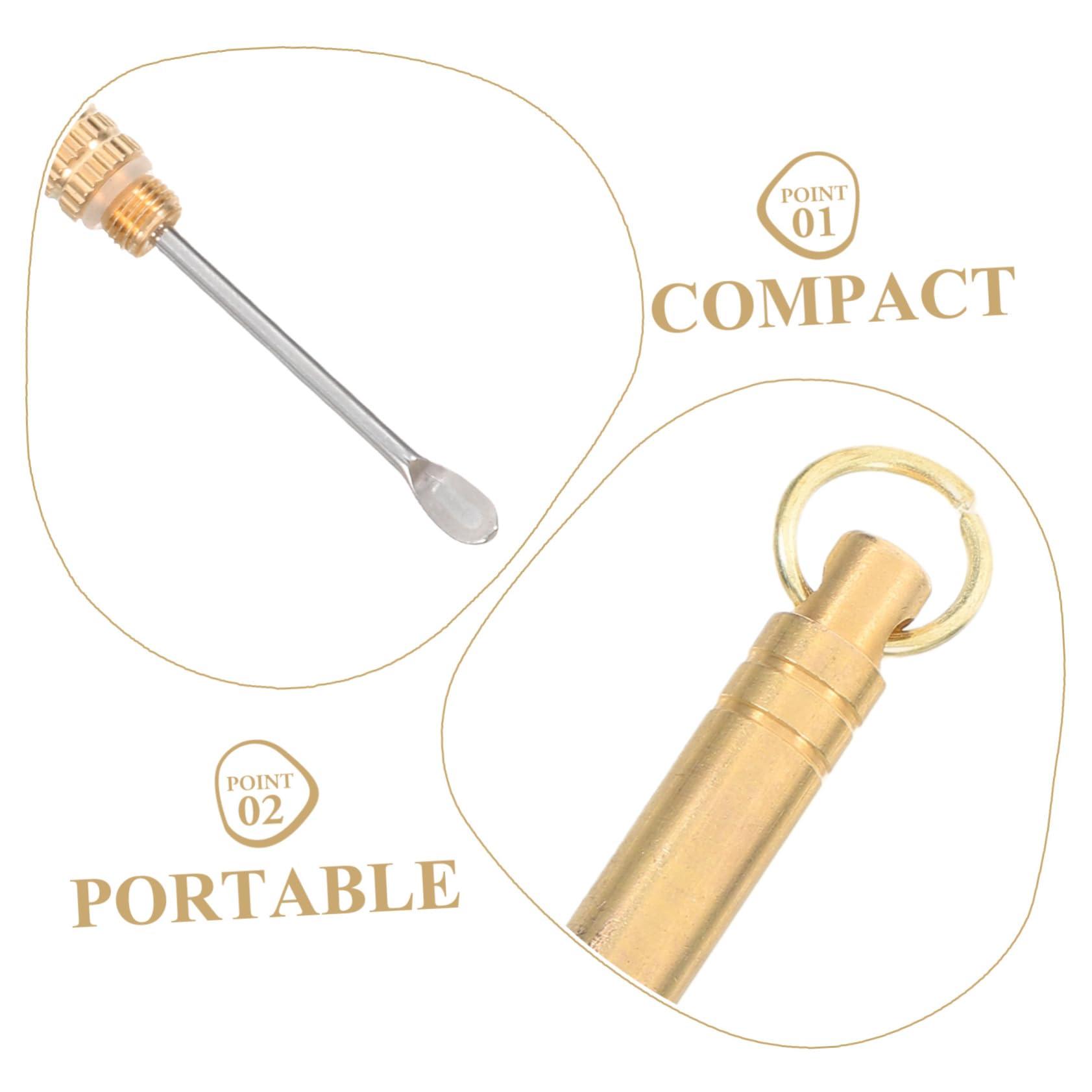 HEALLILY Titanium Alloy Ear Spoon Ear Wax Cleaner Earwax Removable Spoon Digging Ear Spoons Ear Cleaner Ear Wax Removal Tool Ear Wax Picker Ear Pick Spoon Titanium Alloy Earpick