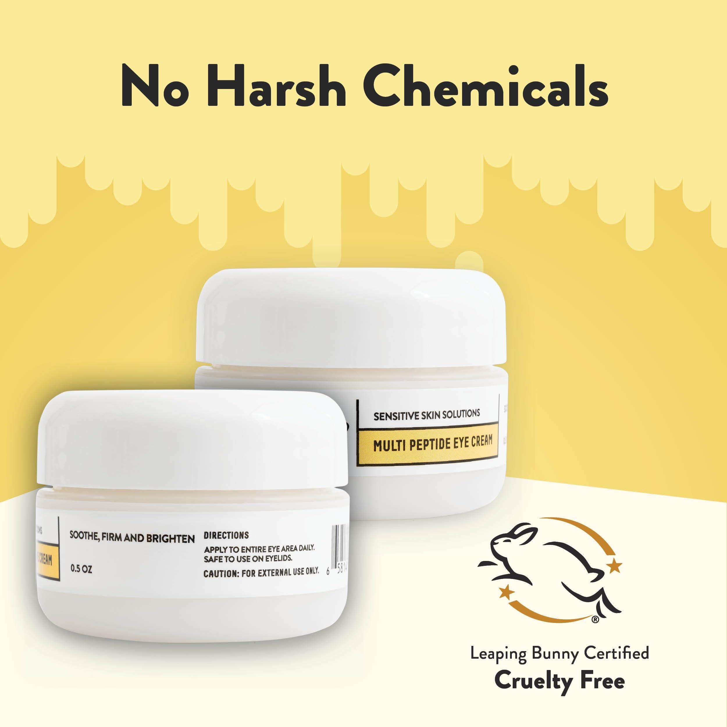 ECZEMA HONEY ECZEMA HONEY Multi Peptide Eye Cream - Anti Aging Eye Cream for Dark Circles & Puffiness - Facial Skin Care Products for Eczema, Dry & Sensitive Skin (0.5 Oz)