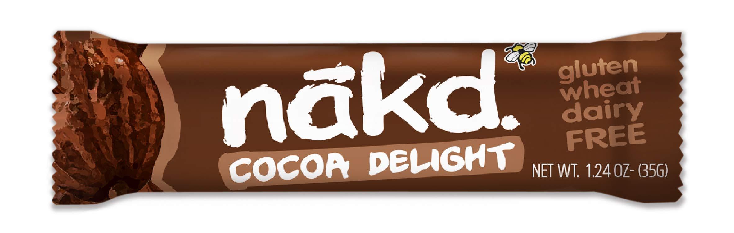 Nakd Nakd Bars, Cocoa Delight Raw Fruit and Nuts, Gluten Free, Vegan 18 Count