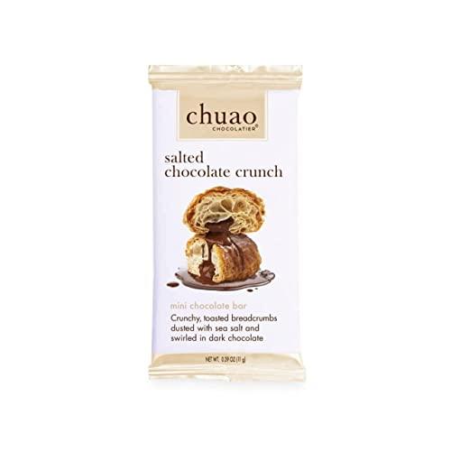 Chuao Chocolatier Chuao Chocolatier Salted Chocolate Crunch Dark Chocolate Mini Gourmet Chocolate Bar, 24-Ct. (0.39 oz. each)