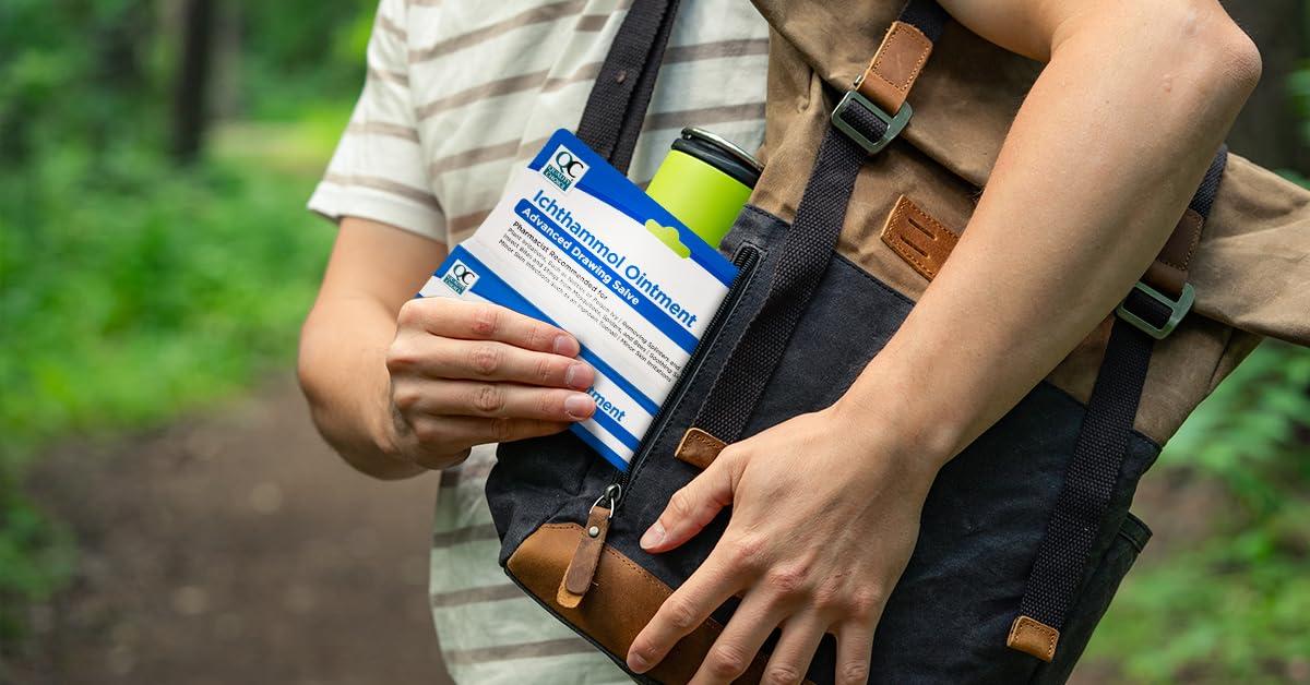 Quality Choice Quality Choice Ichthammol Ointment 20%, Advanced Drawing Salve, Soothing Skin Relief for Plant Irritations, Splinter, Slivers, Acne, Boils, Ingrown Hairs & Nails,Bug Bites & Stings, 1oz Tube