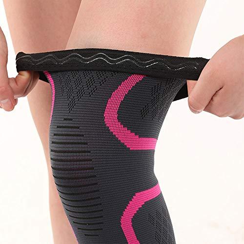 FITNOW FIT-Now Compression Knee Sleeve, Best Knee Brace for Men & Women,Support for Running, Arthritis, ACL, Meniscus Tear, Sports, Joint Pain Relief and Injury Recovery(X-Large-Pink)