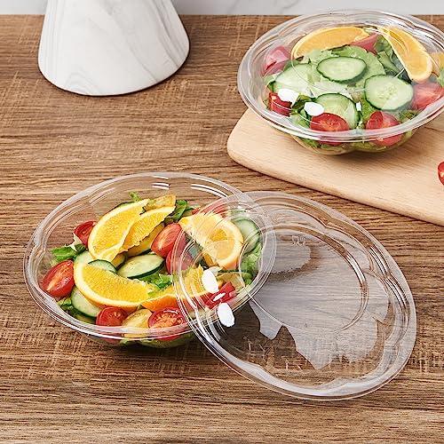 CIAO! CIAO! 18 oz Clear PET Fruit and Salad Bowl with Rose Dome Lid (150/case)