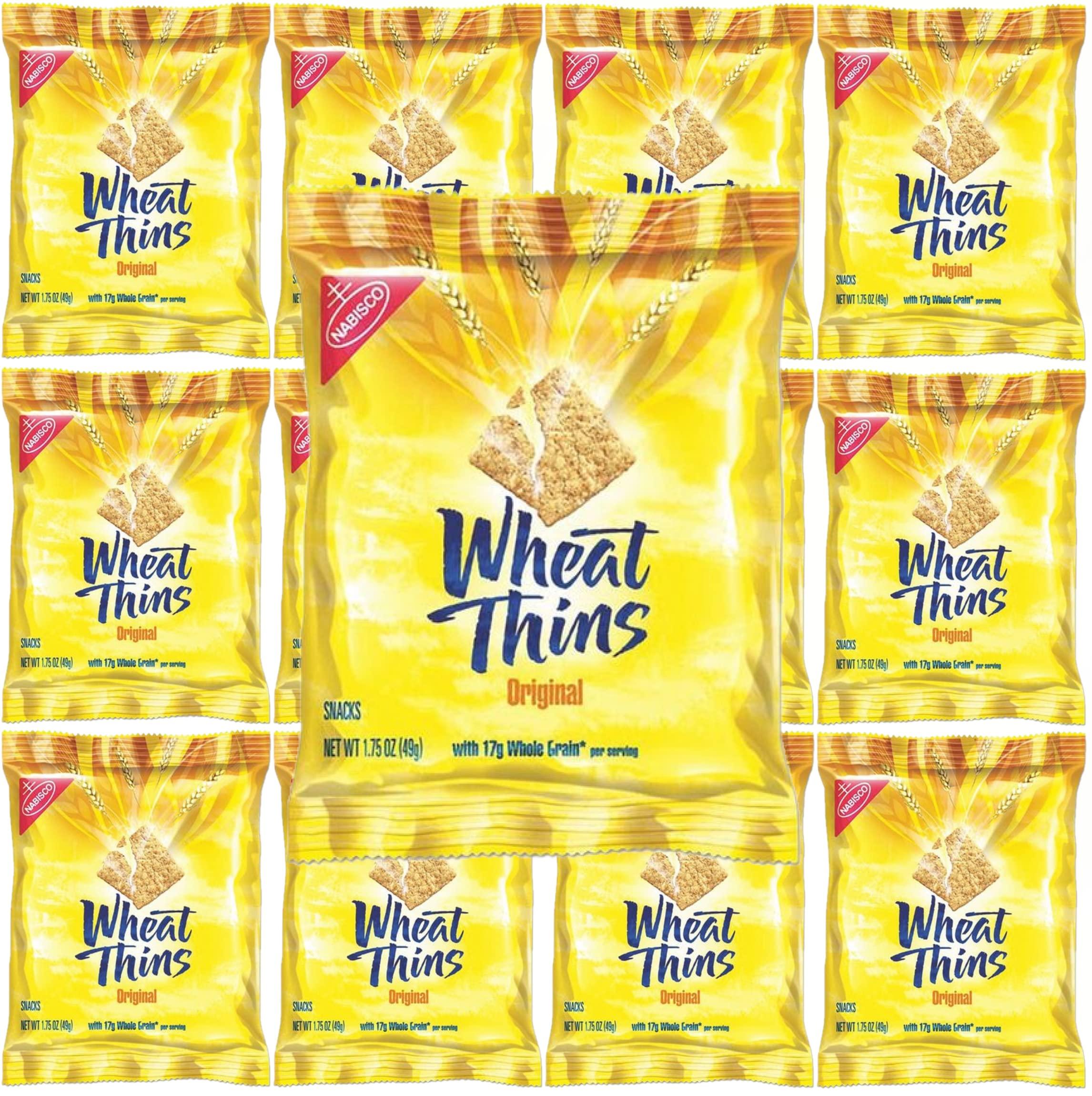 BAY AREA MARKETPLACE Wheat Thins Original Wheat Crackers, 1.75oz Bags, (Pack of 10) with Bay Area Marketplace Napkins