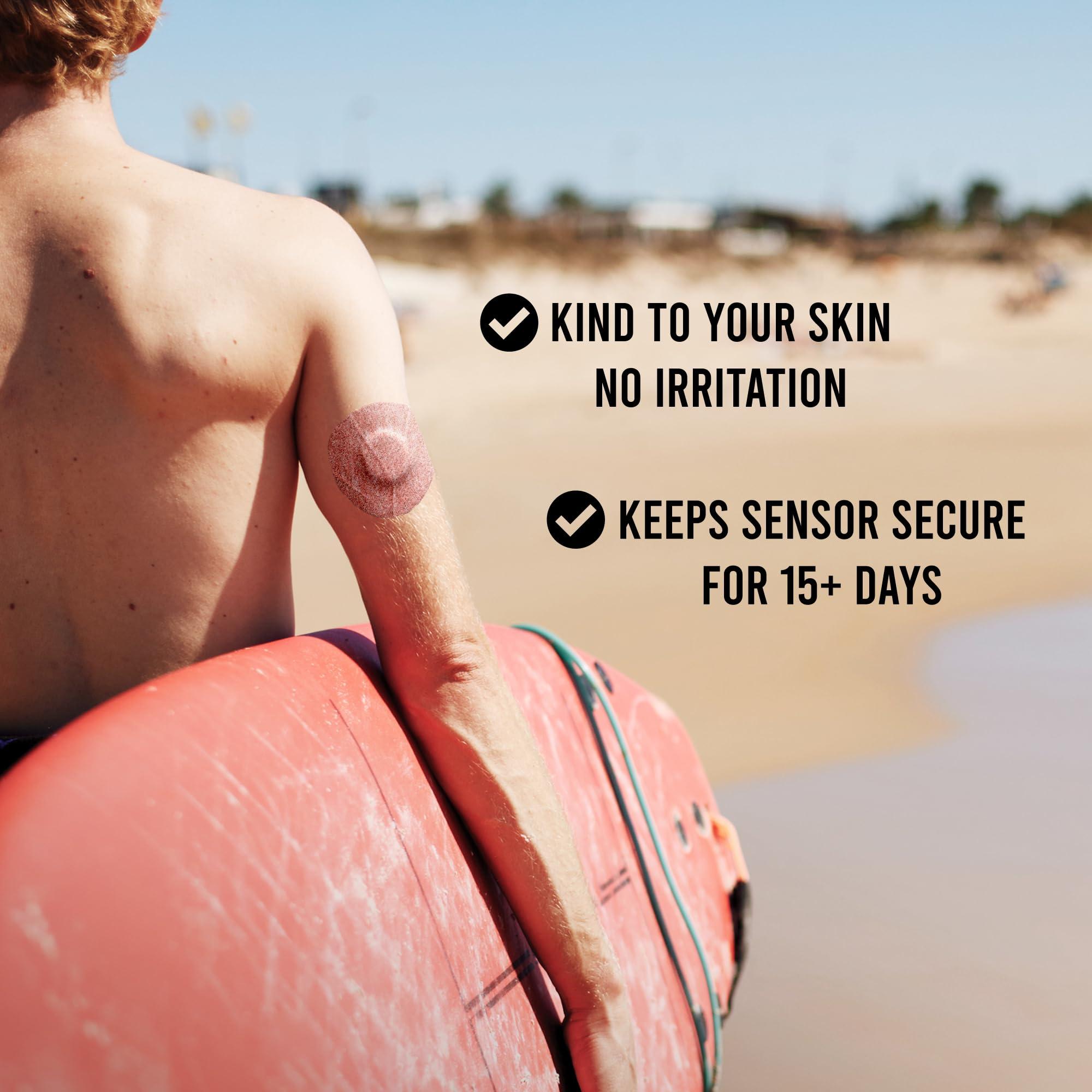 NOT JUST A PATCH Not Just A Patch Air Dexcom G7 Adhesive Patches (20 Pack) - Strong and Light Stelo CGM & Dexcom G7 Over Patches with Ultra-Hold 14 Day Adhesion, Durable Sensor Covers - Brown