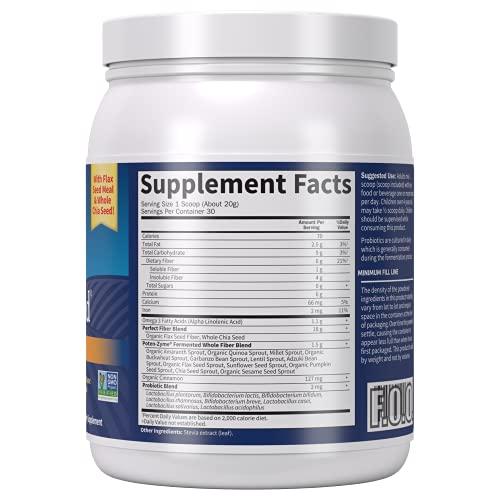 Garden of Life Garden of Life Super Seed - Vegetarian Whole Food Fiber Supplement with Protein and Omega 3, 1 Lb 5oz (600g) Powder