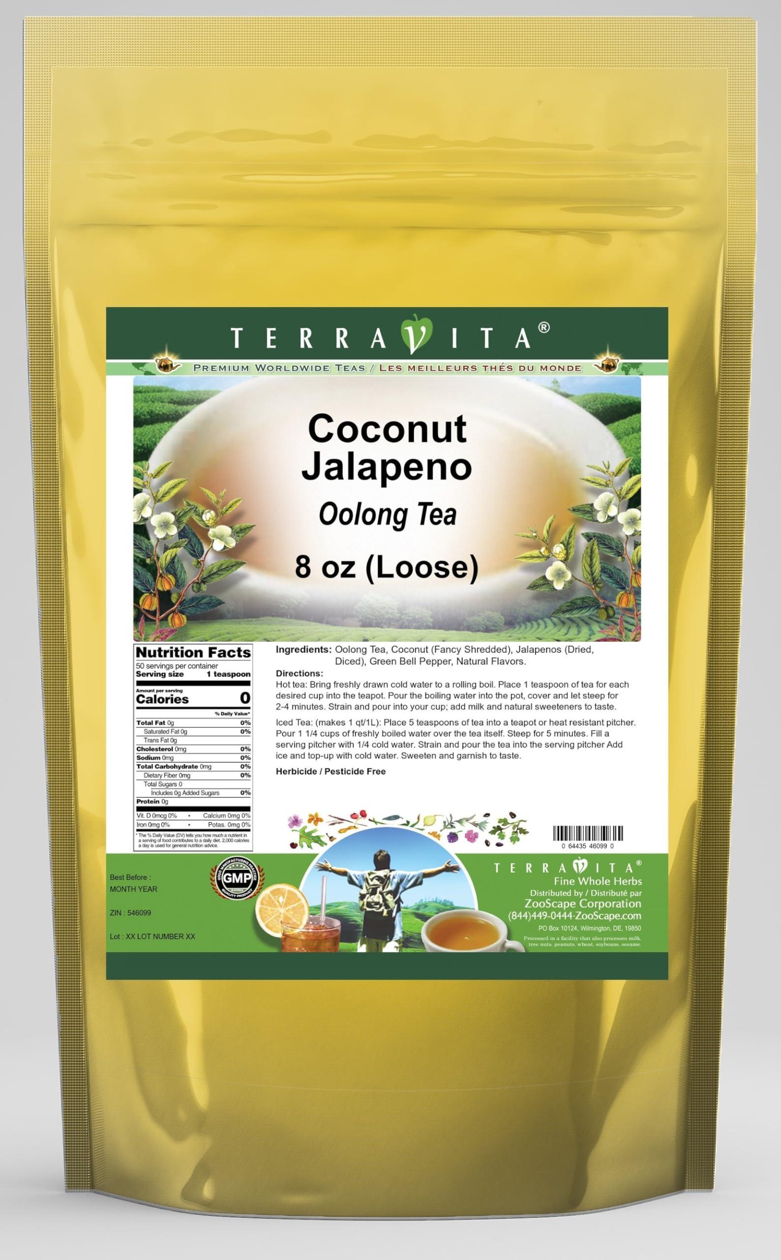 TerraVita Coconut Jalapeno Oolong Tea (Loose) (8 oz, ZIN: 546099) - 3 Pack