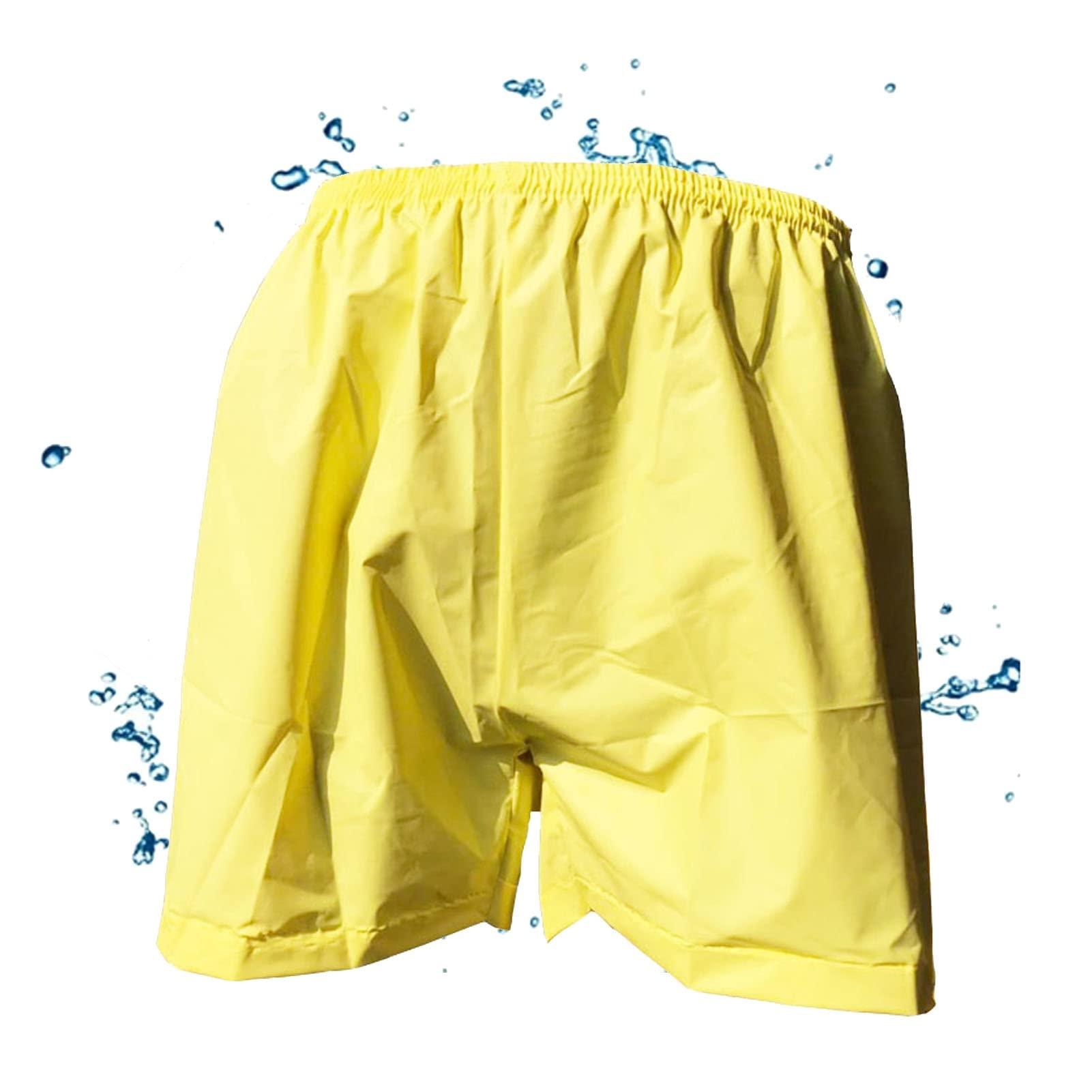 Generic Incontinence Boxer Shorts,Leak Resistant,Washable,Waterproof,Underwear Pants,Reusable,Yellow,1 Pack ( Size : X-Large )