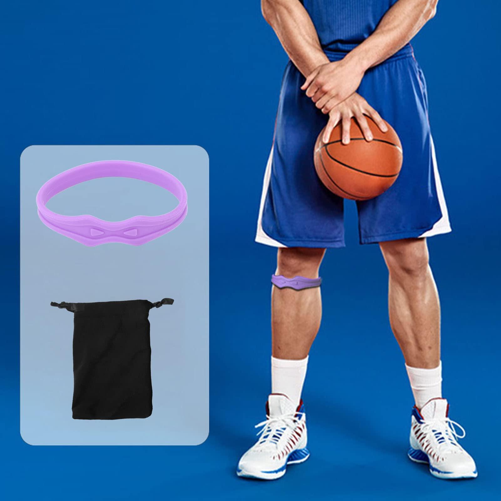 Gonetre Gonetre Patellar Tendon Support Strap Patella Knee Brace Patella Support Belt Patella Knee Strap Silicone Tendon Support Belt Promote Recovery for Basketball Football ()