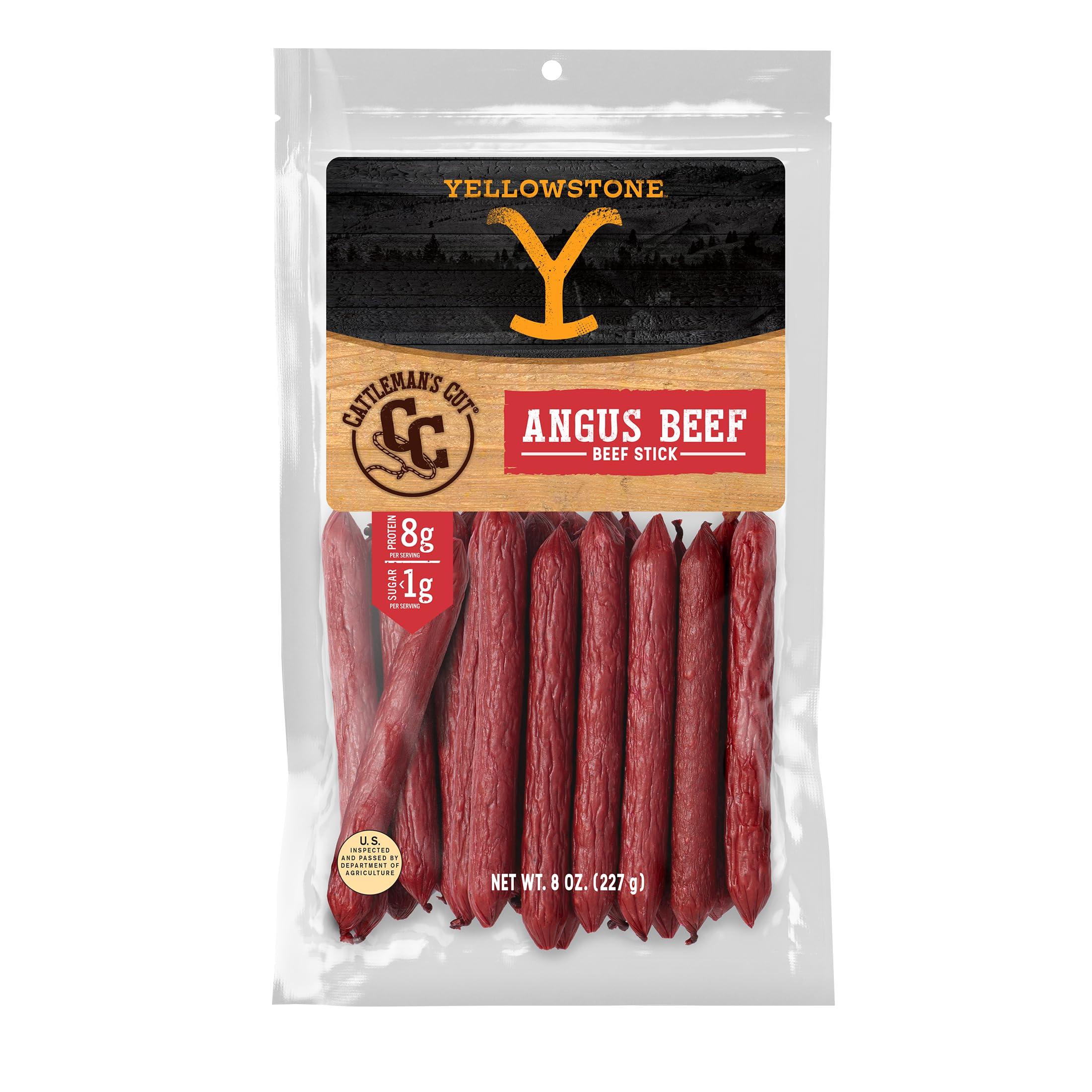 CATTLEMAN\'S CUT Yellowstone by Cattleman\'s Cut Angus Beef Sticks, 8 Ounce