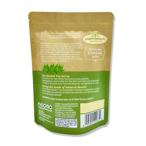 Palm Beach Medicinal herbs Lemon Verbena Tea - Pure Herbal Tea Series by Palm Beach Herbals (30ct) [Packaging May Vary]