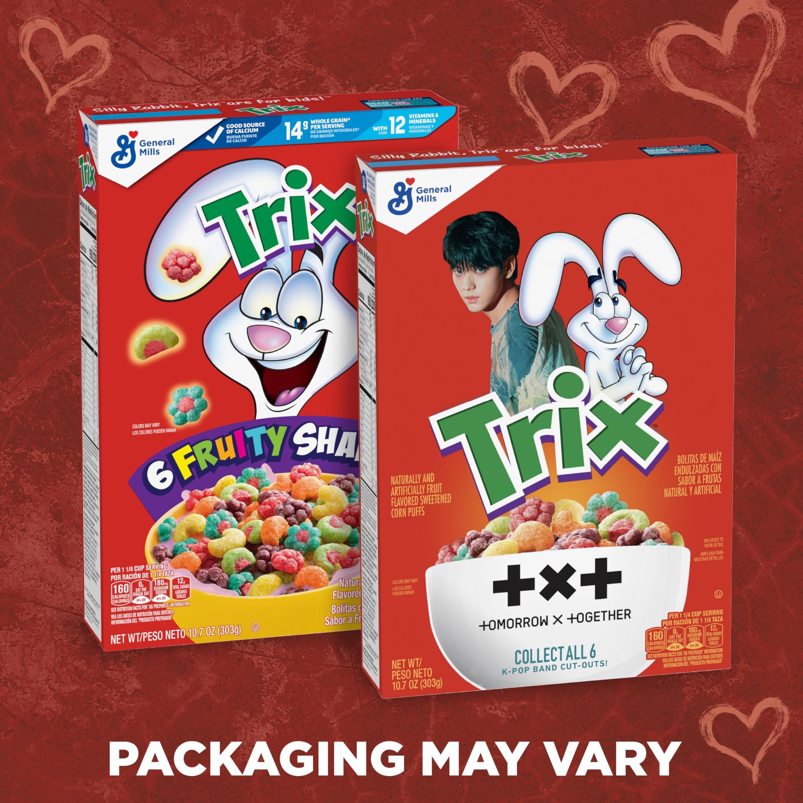 Trix Trix Fruity Breakfast Cereal, 6 Fruity Shapes, Whole Grain, 10.7 OZ