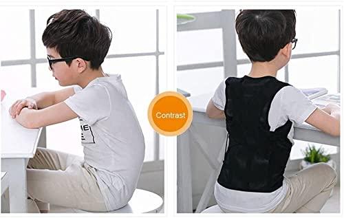 SJHY Posture Corrector Adjustable Upper Back Brace Breathable Support Straightener Providing Relief from Lumbar Neck Shoulder Clavicle Back Women Men Back Posture (Color : Black, Size : XXX-Large)