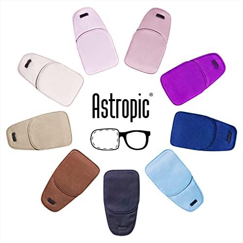 Astropic Astropic Large Silk Eye Patch for Adults Kids Glasses to Cover Either Eye (Large, Brown)
