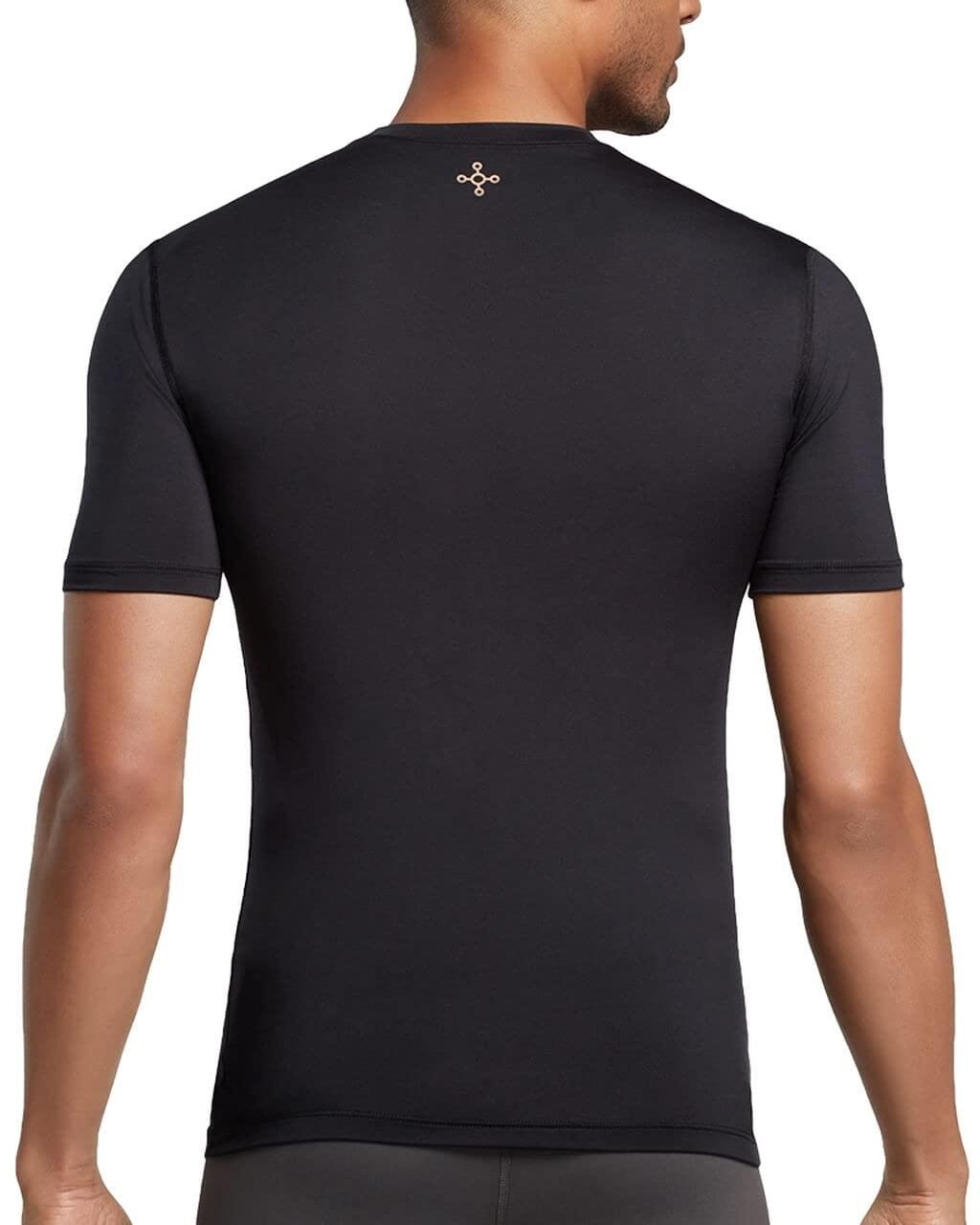 Tommie Copper Tommie Copper - Men\'s Core Compression Short Sleeve Crew Neck Shirt - Black - Medium