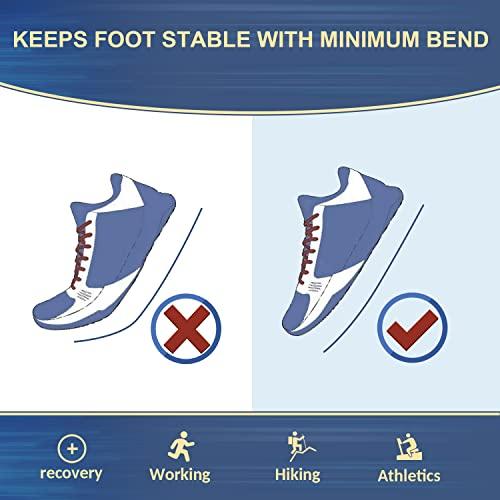 Alfredx Carbon Fiber Insole 1 Pair for Pain Relief & Recovery. Very Rigid Orthotic Inserts Ideal for Reducing Foot Pain of Turf Toe, Arthritis, Alternative to Post Op Shoe(Women\'s Size 9, Men\'s 8)