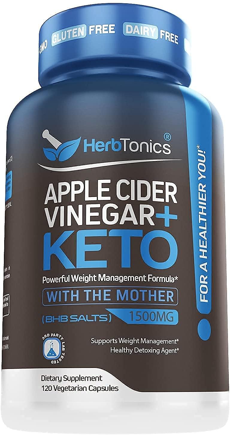 Herbtonics Herbtonics Apple Cider Vinegar Plus Keto with Burner +