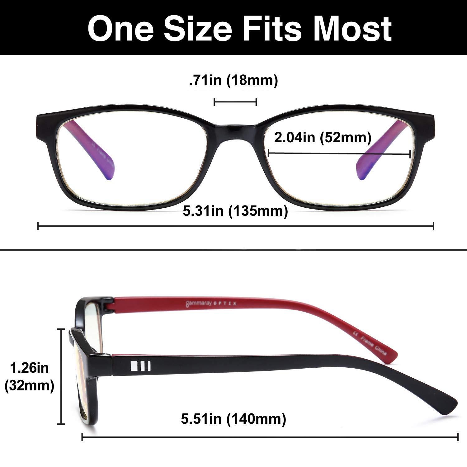 GAMMA RAY OPTICS GAMMA RAY OPTICS Blue Light Blocking Reading Glasses Anti Glare