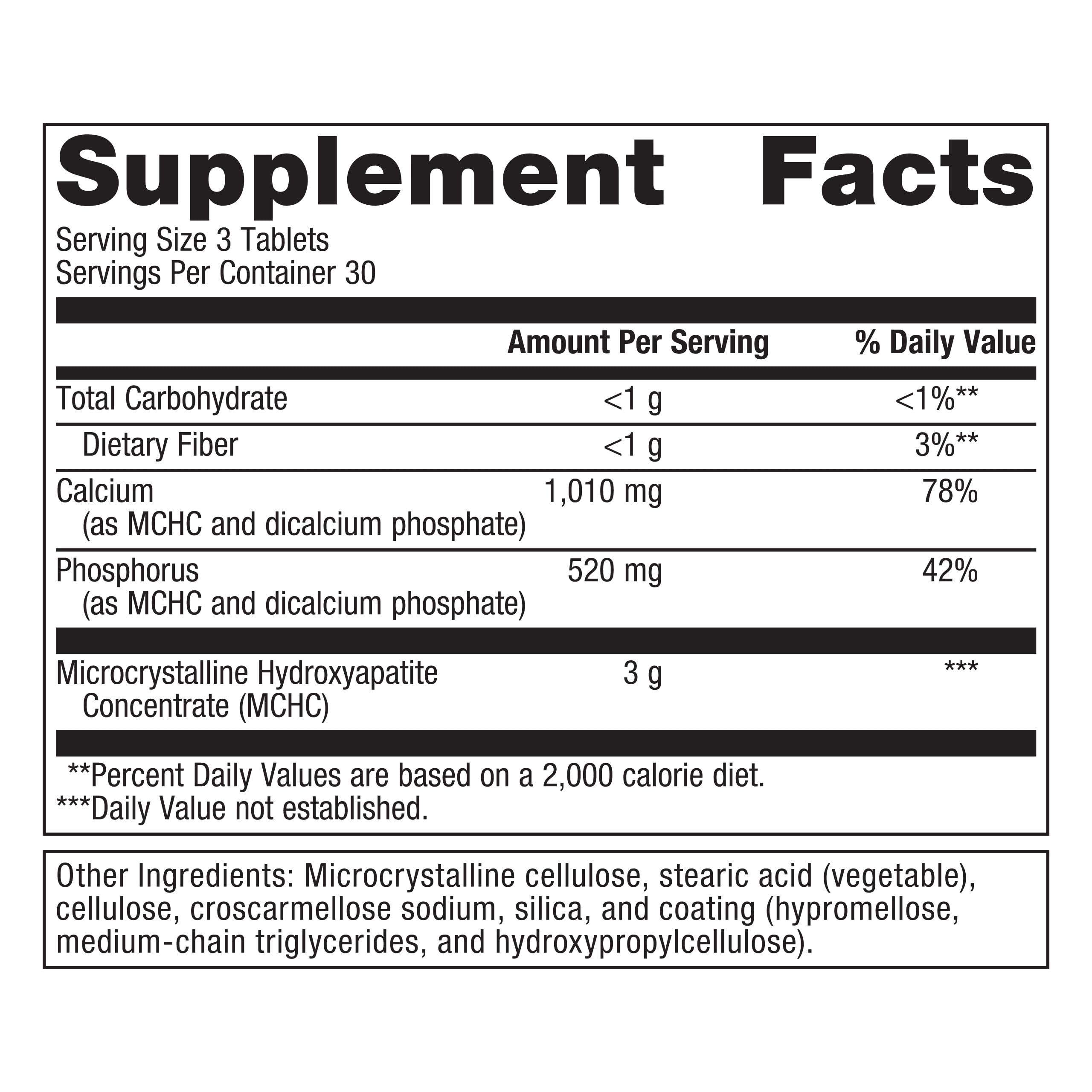 Metagenics Metagenics Bone Builder Extra Strength - Calcium Supplement Supports Bone Health* - with Phosphorus - Gluten-Free & Non-GMO - 90 Tablets - 30 Servings