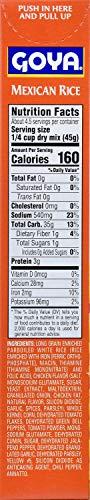 Goya Goya Foods Mexican Rice Mix, Chicken Flavor, 7 Ounce (Pack of 12)