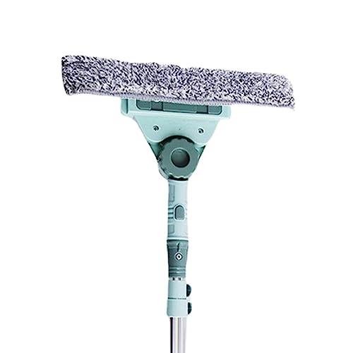 Generic Window Cleaner Squeegee, External Window Washer U Shape Window Cleaner Window Squeegee with Long Handle for Car Windshield Tiles Wall Clean (Horizontal Head)