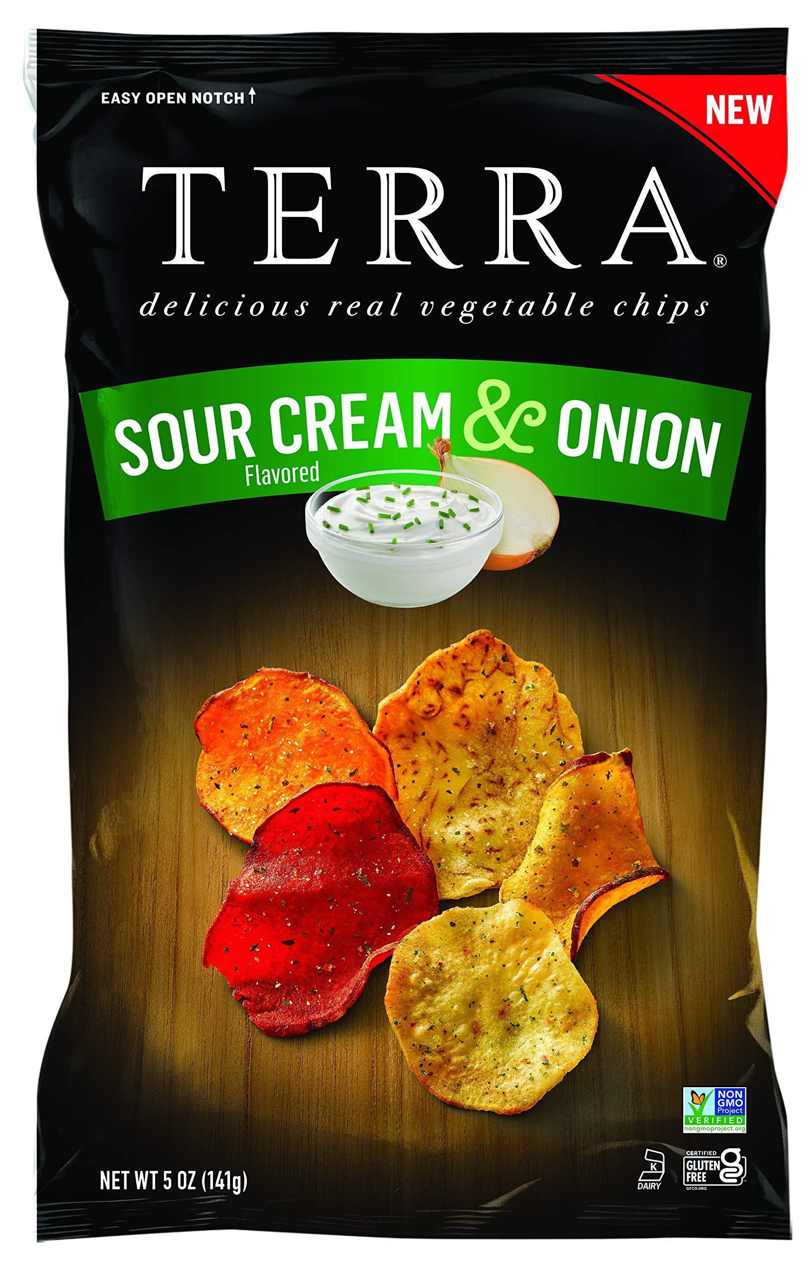 Terra Terra Vegetable Chips, Sour Cream & Onion, 5 oz