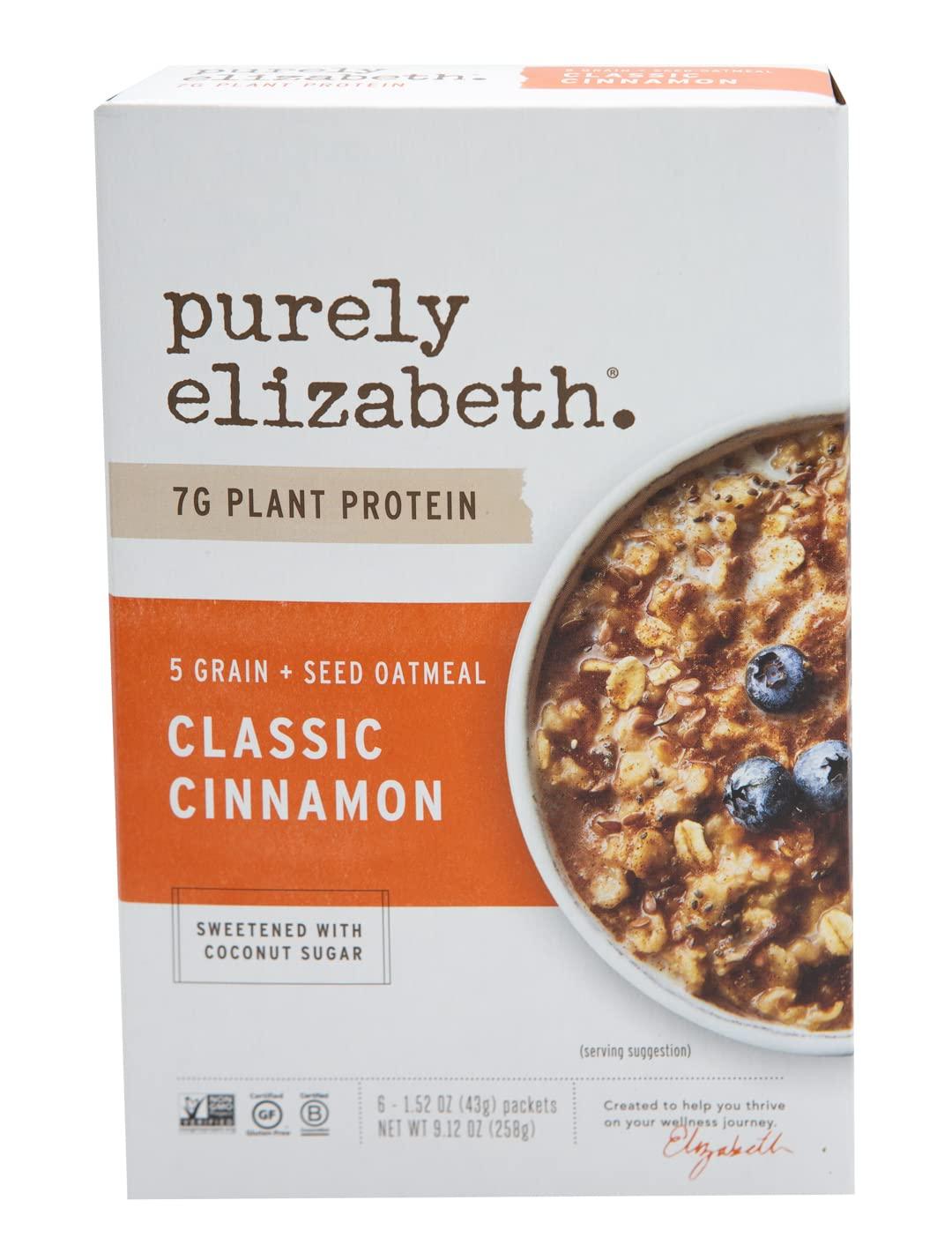 purely elizabeth PURELY ELIZABETH Classic Cinnamon Instant Oatmeal, 9.12 OZ