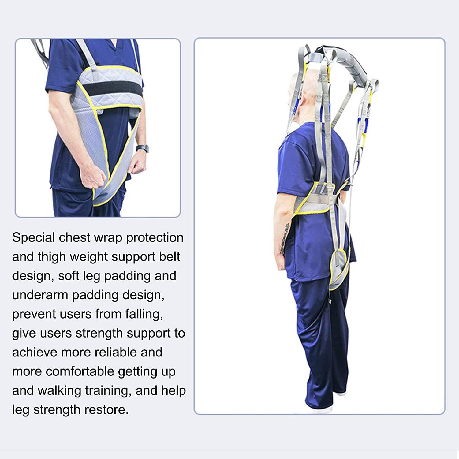 PURFWOG PURFWOG Patient Lift Sling, Standing Walking Sling, Moving Assist Medical Safety Mesh Lifting Sling for Nursing, Elderly, Disabled