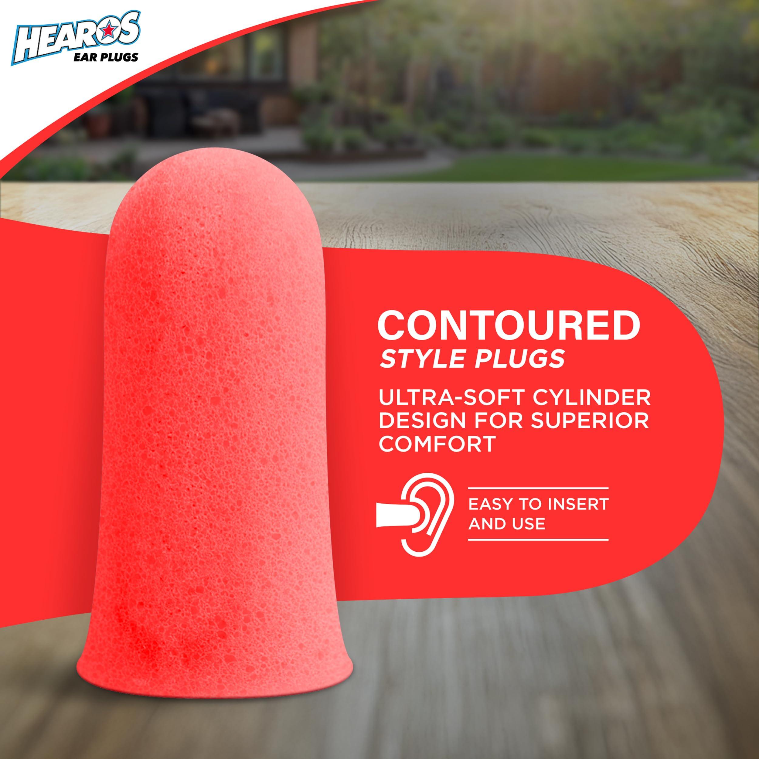 Hearos Hearos Radical Protection Foam Ear Plugs, Hearing Protection, NRR 33, 12 Pair, Orange (5801)