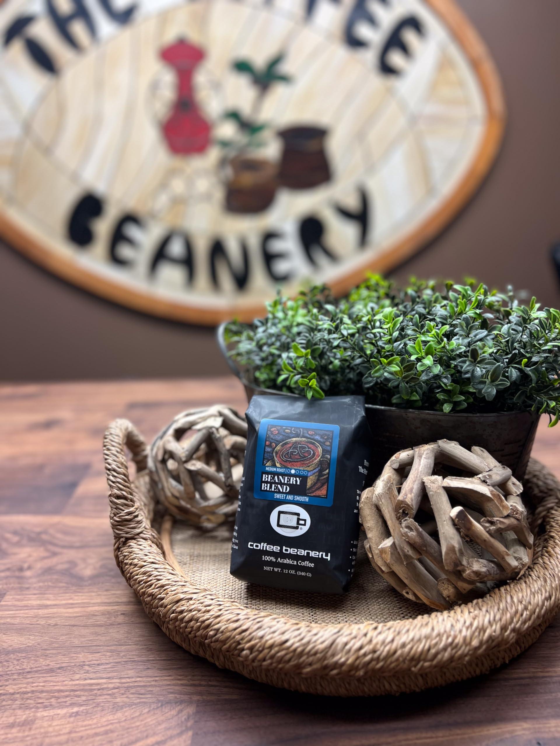 Coffee Beanery Beanery Blend Specialty Coffee | 1 Bag of 12oz. Coffee (Coarse) | Light-Medium Roast