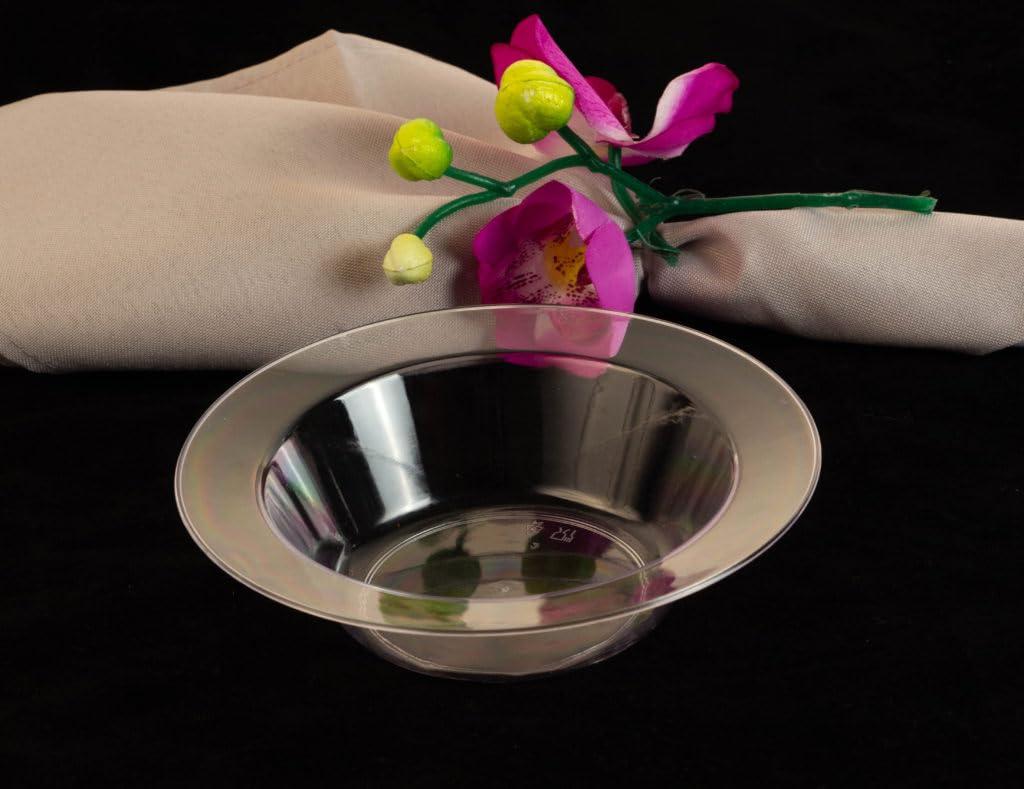 EcoQuality EcoQuality 12oz Clear Plastic Bowls - Disposable Round Plastic Soup Bowls, Ice Cream Bowl, Sundae Bowl, Heavy Duty Plastic Soup Bowls for Baby Showers, Weddings, Birthday Party (90 PACK)