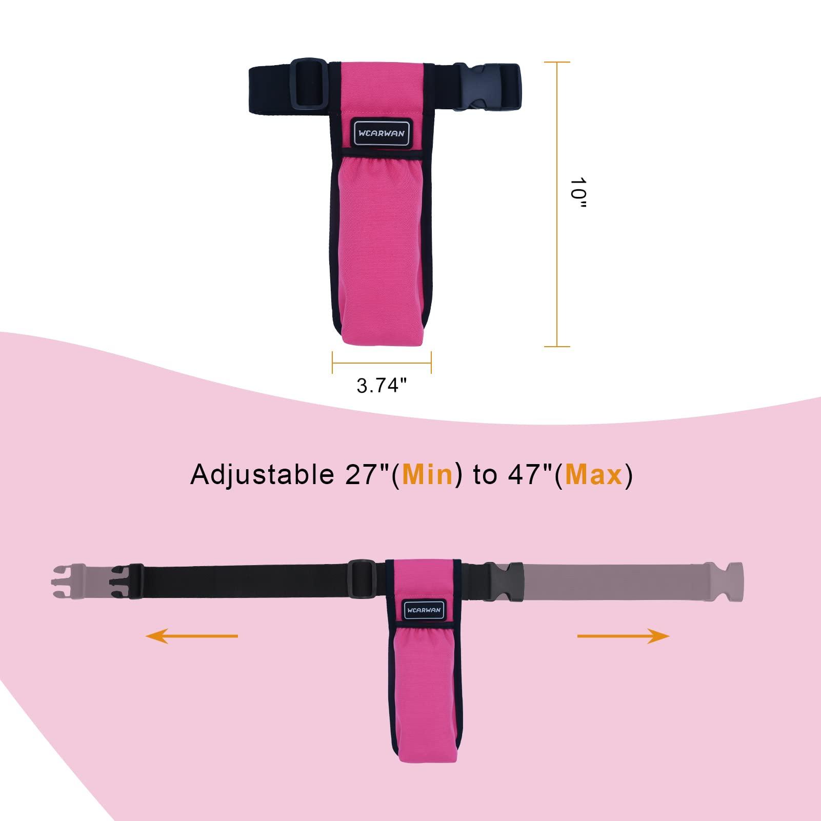 wearwan WEARWAN Massage Oil Holster, Adjustable and Durable Massage Holster, Stylish Massage Therapist Supplies (1B-Fuchsia)