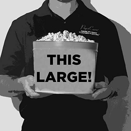 Pops Corn Gourmet Popcorn Gift Tin-Large 2 Gallon. Caramel, Cheese & Kettle Corn. Christmas Unique Gourmet Popcorn Thank you Gift for Women or Man Gift Basket for Coworkers, Secretary, Nurse or Employee Appreciation Gift Box