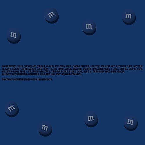 MY M&M'S M&M’S Dark Blue Milk Chocolate Candy, 5lbs of M&M'S in Resealable Pack for Candy Bars, Birthday Parties, Graduations, Congrats Celebrations & DIY Party Favors