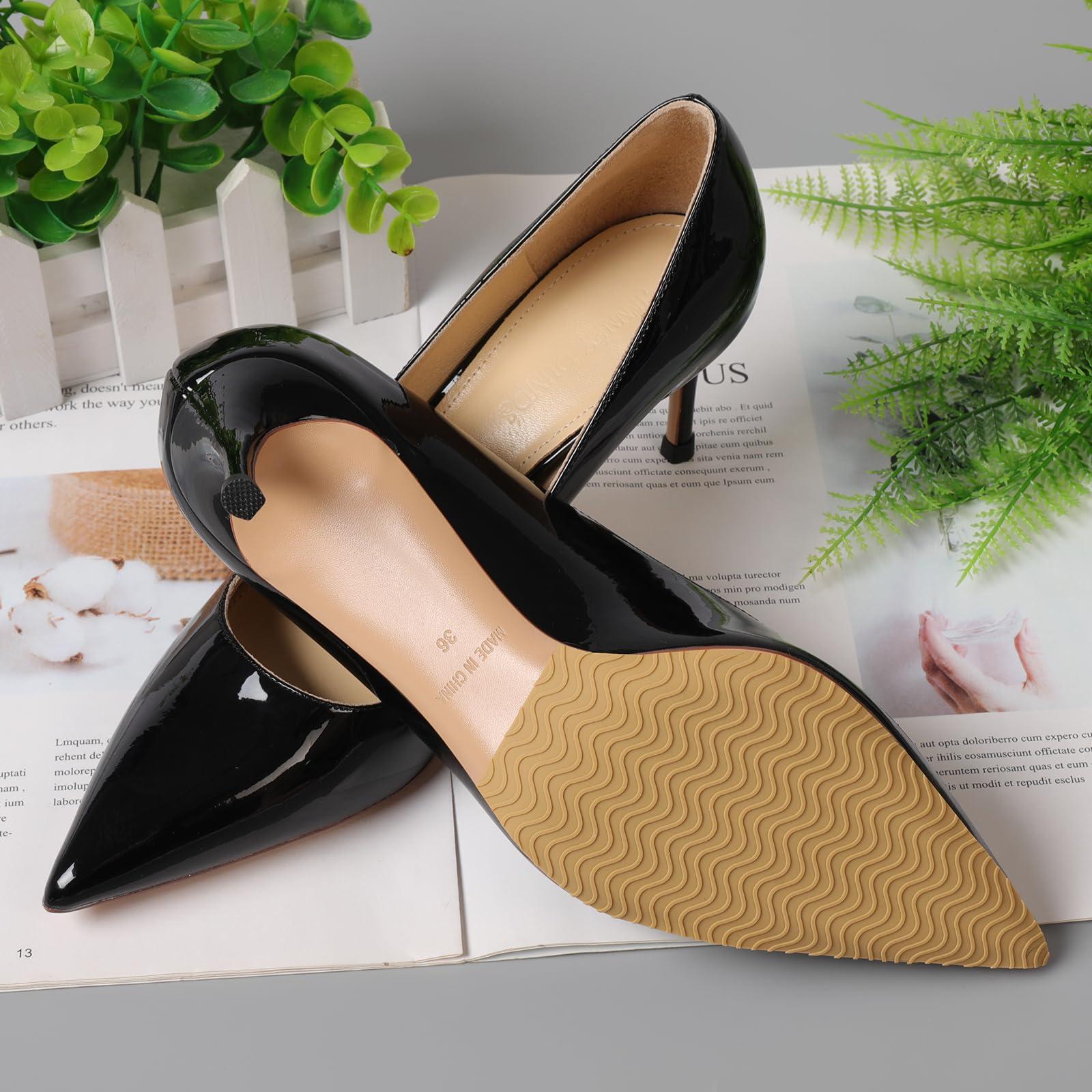 GQTJP GQTJP Shoe Sole Bottom Protector,Self Adhesive Shoe Grips on Bottom of Shoes,Non Slip Shoe Pads,Shoe Sole Guard, Anti Slip Shoe Grips Pads
