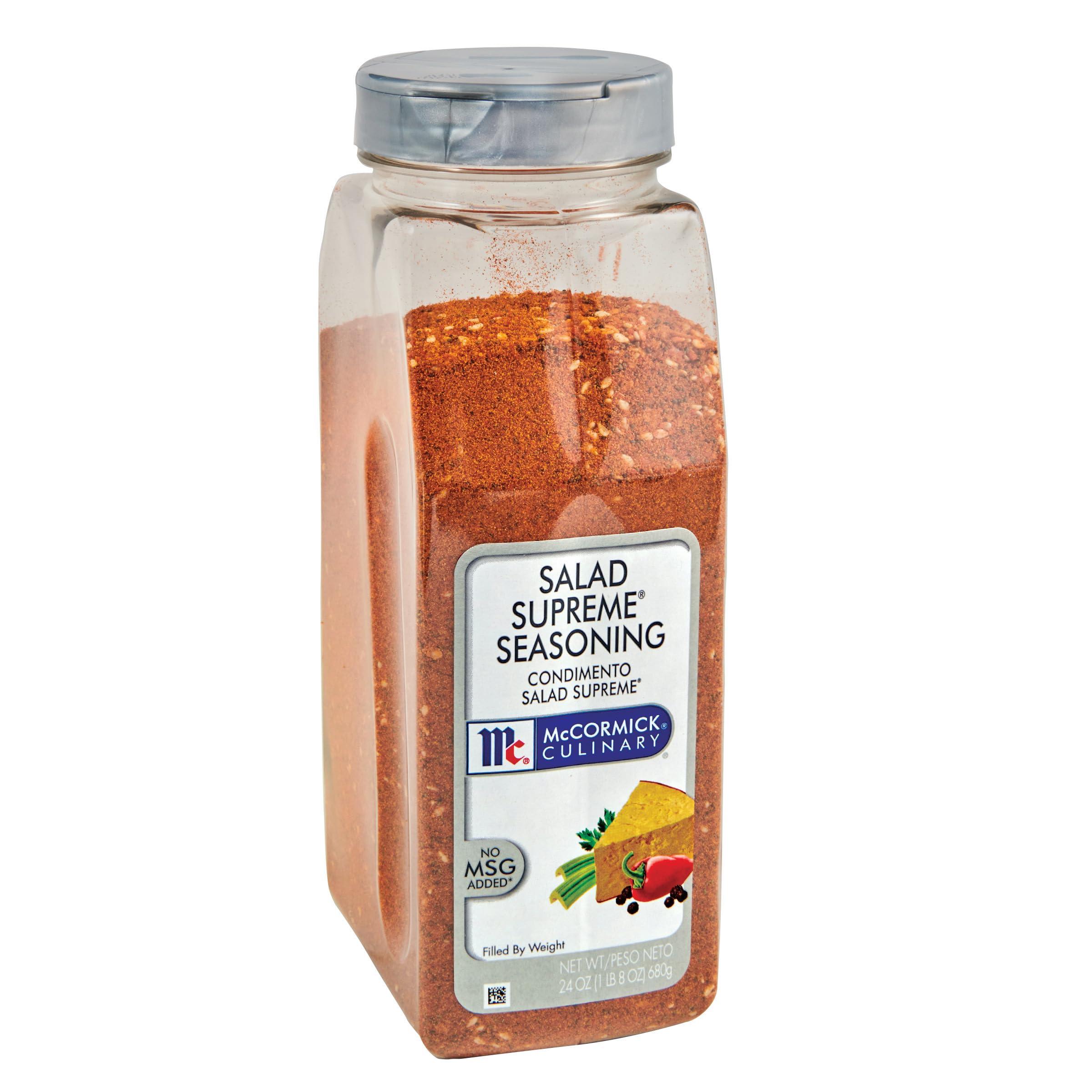 McCormick Culinary McCormick Culinary Salad Supreme Seasoning, 24 oz - One 24 Ounce Container of Salad Seasoning for use in Pasta Salads, Traditional Salads, Vegetables and More