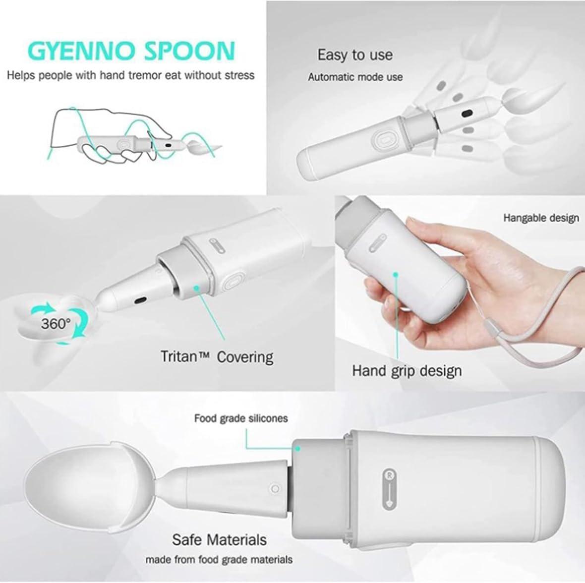 HDCCDM HDCCDM Parkinson Spoon for Hand Tremor, Partable Steady Spoon and Fork with Self Stabilizing Smart Lift Kit, for Parkinsons Patients or Tremors Sufferers