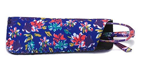 SOOLALA SOOLALA 2-Pair Fashionable Spring Hinge Rectangular Reading Glasses w/Matching Pouch (2 Pairs/Black and Green, 4.0)