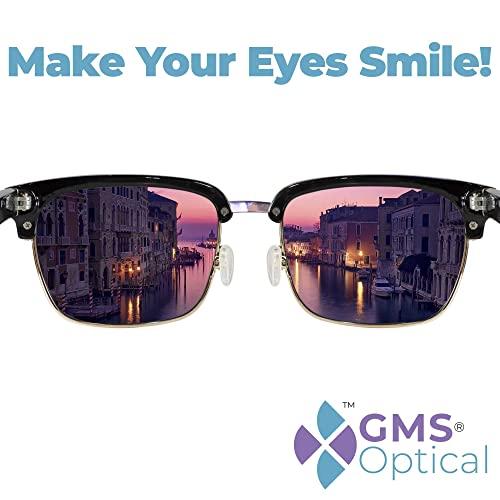 GMS GMS Optical 11mm Air Bag Screw-in Silicone Nose Pads for Glasses, Sunglasses, and Eye Wear - 5 Pair