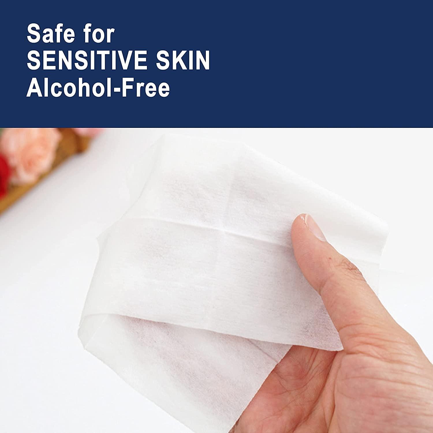 Gisdo 200 Pack Wet Wipes Individually Wrapped, Individual Hand Wipes, Unscented Travel Wipes, Clean Hands Quickly, Wet Wipes Bulk for Homeless, Suitable for Restaurant, Wedding, Barbecue, Blue