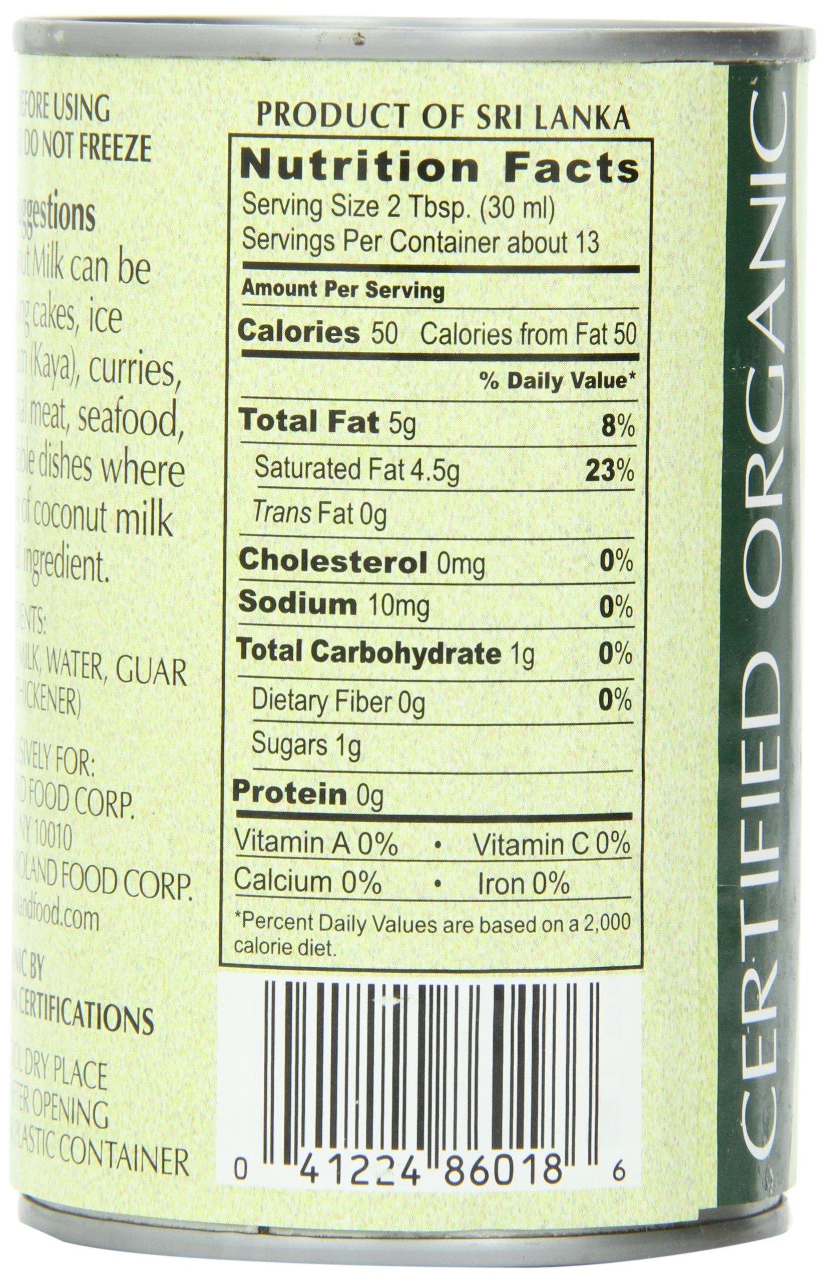 Roland Foods Roland Coconut Milk, Organic, 14 Ounce (Pack of 24)